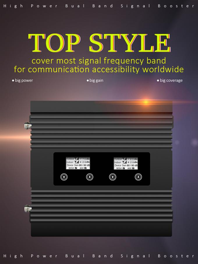 Tri de Bandrepeater van 2G 3G 4G, 850/1800/2100MHz Cellulaire Signaalrepeater 0