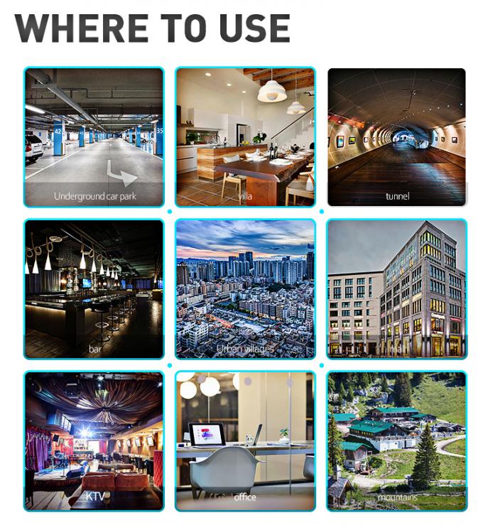 17dBm de cellulaire Signaalversterker, verbindt 8 GSM-netwerkrepeater 11