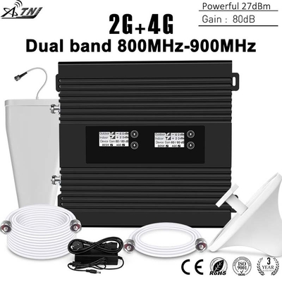 GSM+4G 800MHz 900MHz Dual Band Signal Booster Strength Real Time Display