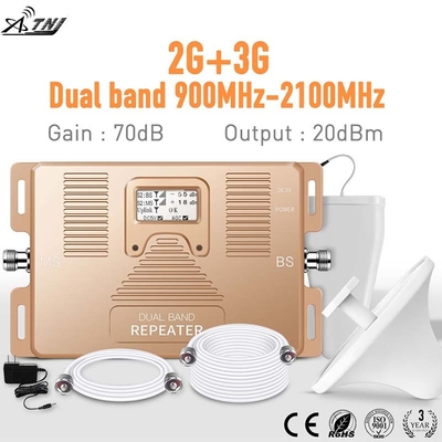 kopen 70dB van de het Signaal Hulpcel van de aanwinsten2g 3G Dubbele Band de Telefoonversterker online vervaardiging