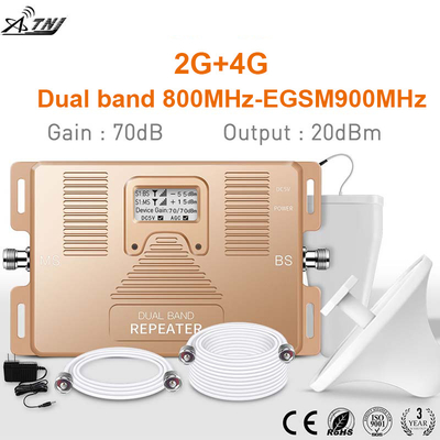 Van de de Bandrepeater 2G 4G van LTE 800MHz EGSM 900MHz Dubbele Cellulaire het Signaalversterker