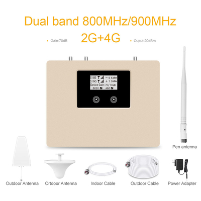 800-GSM+4G 70dB Gain Dual Band GSM Booster 4G LTE Mobiele netwerkherhaler