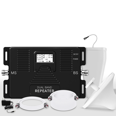 70dB Versterker van de het Signaal Hulp2g 4G Cellulaire Repeater van de aanwinsten de Dubbele Band